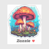 Sticker à champignons Trippy : Un plaisir psychédé (Feuille)