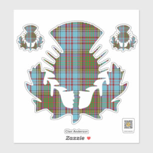 Sticker à chardon Clan Anderson
