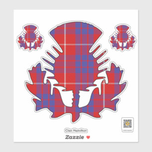 Sticker à chardon Clan Hamilton