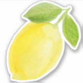 Sticker à citron d'été - cadeau d'enseignant coupé (Devant)