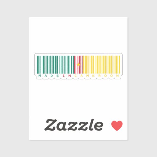 Sticker à code à barres fabriqué au Cameroun (Feuille)