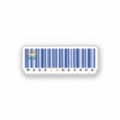 Sticker à code à barres Fabriqué dans le Nevada -  (Recto)