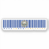 Sticker à code barre fabriqué dans le New Hampshir (Recto)