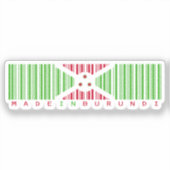 Sticker à code-barres fabriqué au Burundi (Recto)