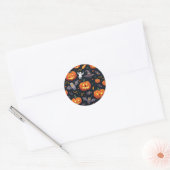 Sticker à col rond classique Holloween (Enveloppe)