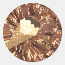 Sticker à cône de crème glacée