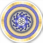 Sticker à contour couleur du Nouvel An (Devant)