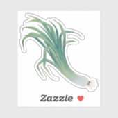 Sticker à contour pour poireaux de Saint-David (fR (Feuille)