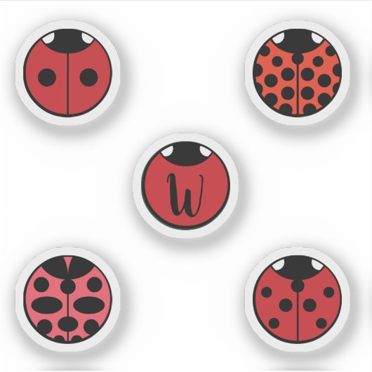 Sticker à contours Pois de Ladybug (Devant)