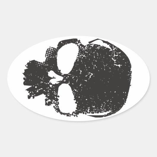 Sticker à crâne Delta (Devant)