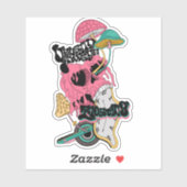 Sticker à crâne fondu (Feuille)