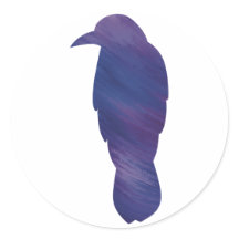 Sticker à crow de style acrylique