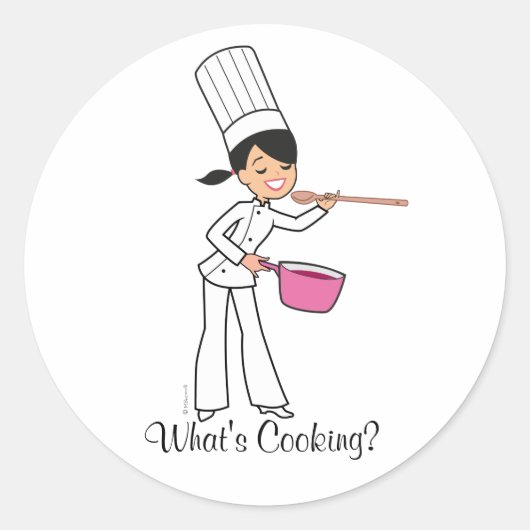 Sticker à Cuisines - Baker Girl (Devant)