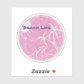 Sticker à découpe Vinyl Life Beach (Feuille)