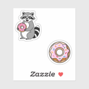 Sticker à Donut mignon - Kawaii & Donut coloré