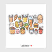 Sticker à doodle alimentaire (Feuille)