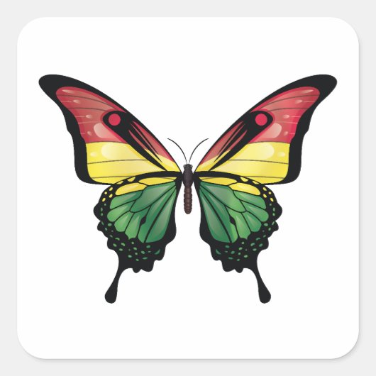 Sticker à drapeau à queue noire de Bolivie (Devant)