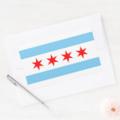 Sticker à drapeau de Chicago (Enveloppe)