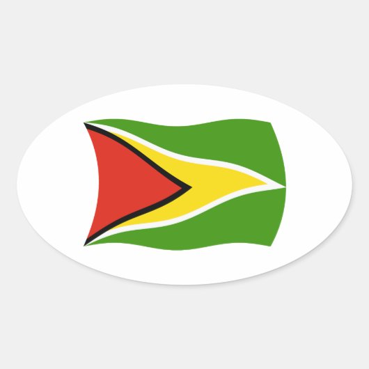 Sticker à drapeau de Guyana (Devant)