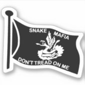 Sticker à drapeau de la mafia serpent (Devant)