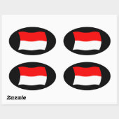 Sticker à drapeau de Monaco (Feuille)