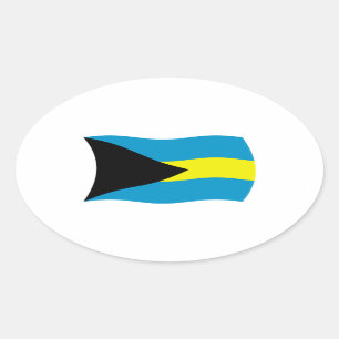 Sticker à drapeau des Bahamas