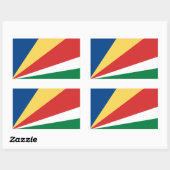 Sticker à drapeau des Seychelles* (Feuille)