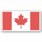 Sticker à drapeau du Canada (Devant)