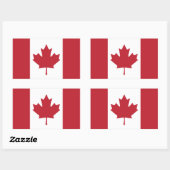 Sticker à drapeau du Canada (Feuille)