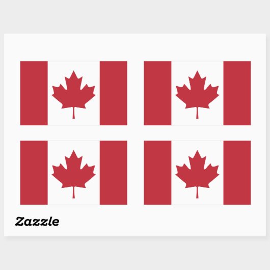 Sticker à drapeau du Canada (Feuille)