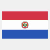 Sticker à drapeau du Paraguay (Devant)