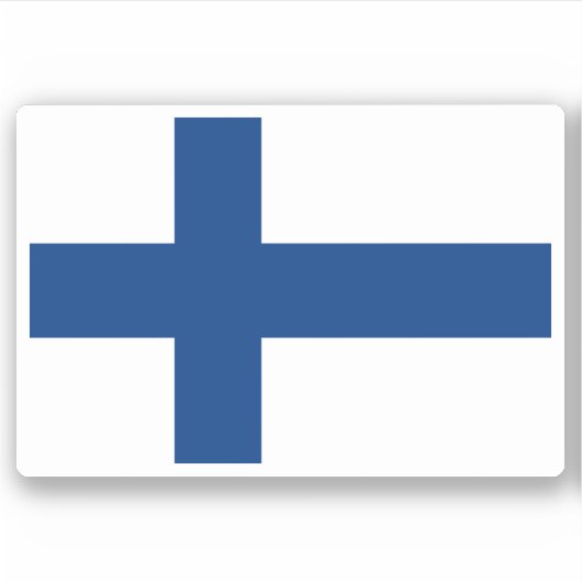 Sticker à drapeau finlandais (Devant)