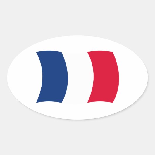 Sticker à drapeau français (Devant)