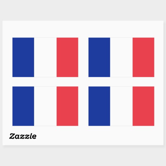 Sticker à drapeau français (Feuille)