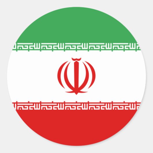 Sticker à drapeau iranien (Devant)