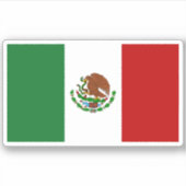 Sticker à drapeau mexicain (Devant)
