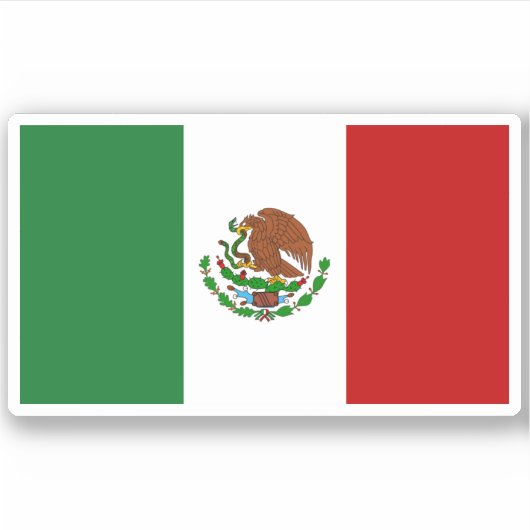 Sticker à drapeau mexicain (Devant)