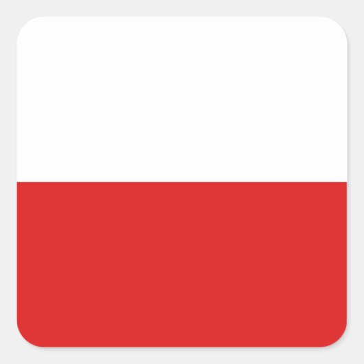 Sticker à drapeau polonais (Devant)