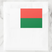 Sticker à drapeau rectangulaire de Madagascar (Sac)