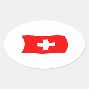 Sticker à drapeau suisse