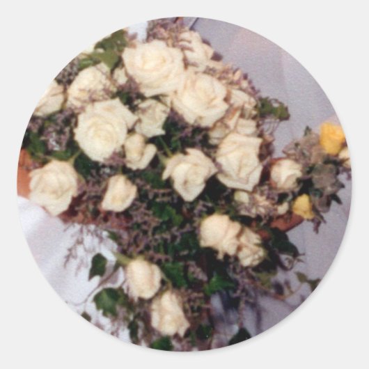 Sticker à enveloppe de bouquet rose (Devant)