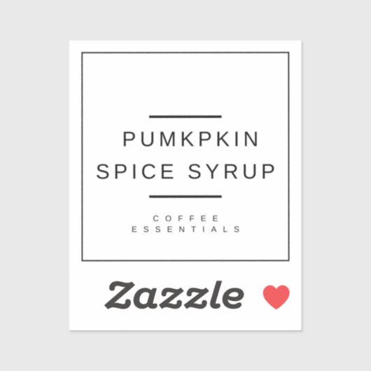 Sticker à épices citrouille (Feuille)