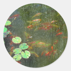 Sticker à étang de poisson