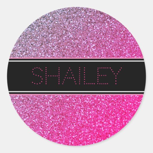 Sticker à étincelles roses ou sceau à enveloppes (Devant)