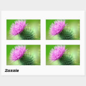 Sticker à fleurs de chardon pourpre (Feuille)