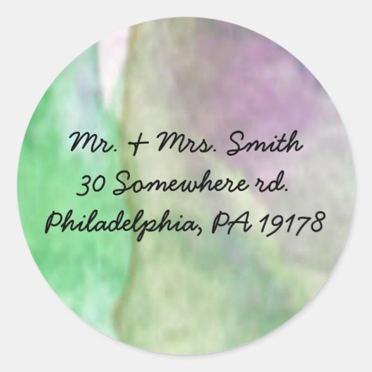 Sticker à fleurs de tulipes violettes Réponse Scea (Devant)