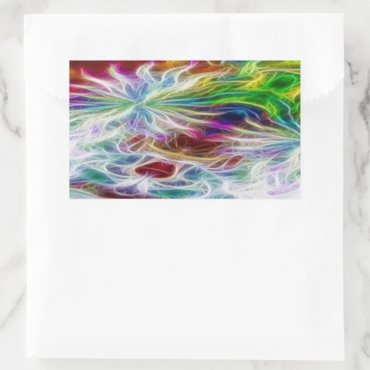 Sticker à fleurs fractales (Sac)