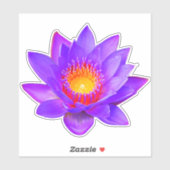 Sticker à fleurs Violet Lotus (Feuille)