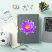 Sticker à fleurs Violet Lotus (Couverture iPad)