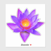 Sticker à fleurs Violet Lotus (Feuille)